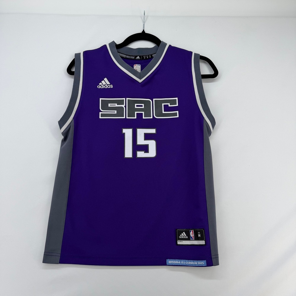 Adidas Sacramento Kings DeMarcus Cousins 15 Jersey Kids Medium Purple NBA SAC